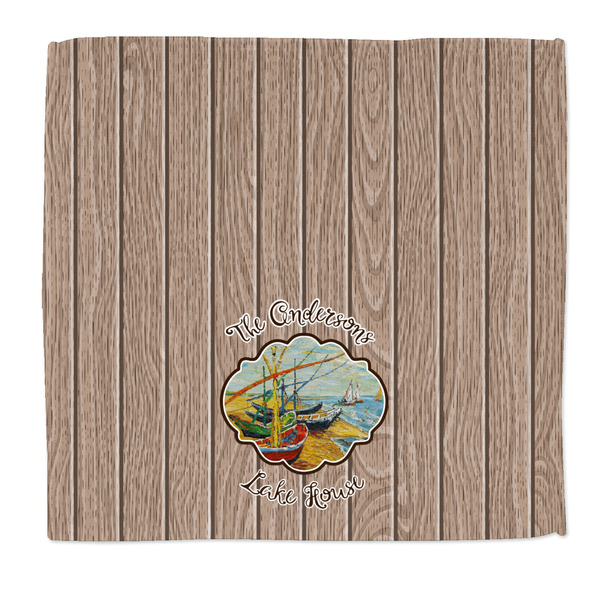 Custom Lake House Microfiber Dish Rag (Personalized)
