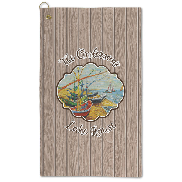 Custom Lake House Microfiber Golf Towel - Large (Personalized)