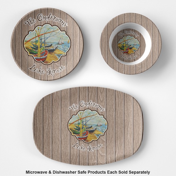 Lake House Microwave & Dishwasher Safe CP Plastic Dishware - Group