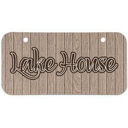 Lake House Mini/Bicycle License Plate (2 Holes) (Personalized)