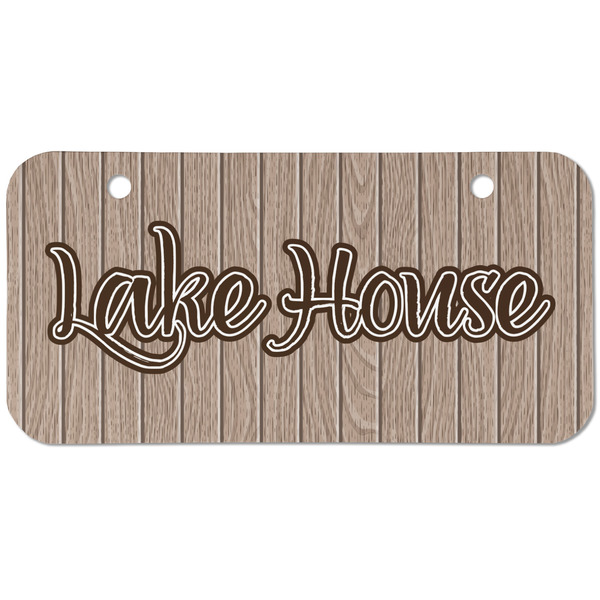 Custom Lake House Mini/Bicycle License Plate (2 Holes) (Personalized)