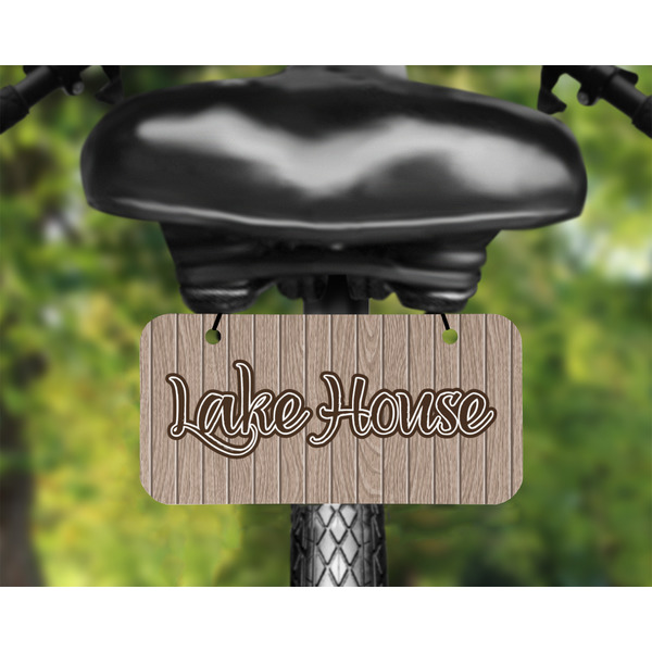 Lake House Mini License Plate on Bicycle - LIFESTYLE Two holes