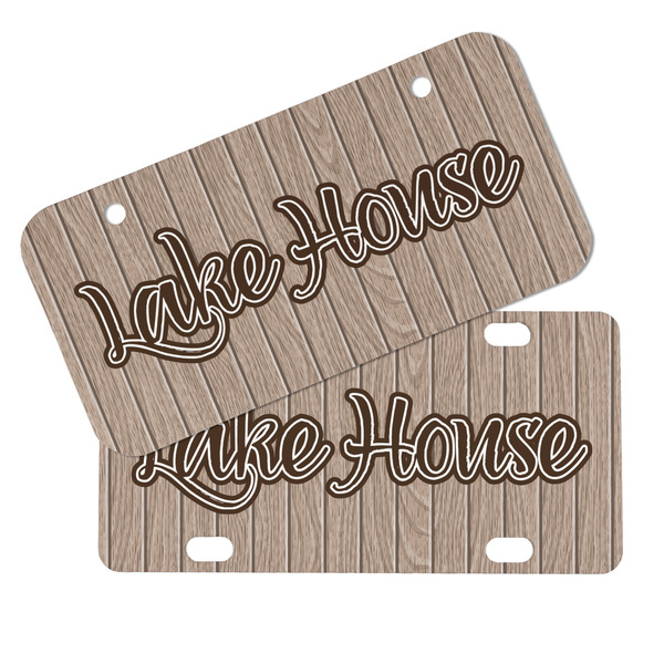 Lake House Mini License Plates - MAIN (4 and 2 Holes)