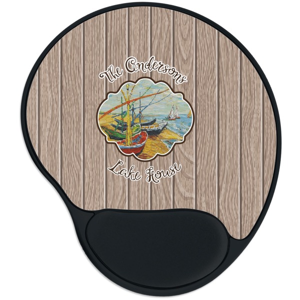 Custom Lake House Mouse Pad with Wrist Support