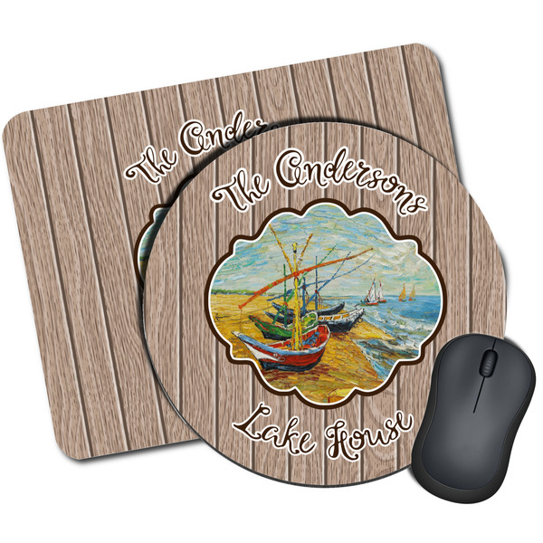 Custom Lake House Mouse Pad (Personalized)