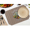 Lake House Octagon Placemat - Single front (LIFESTYLE) Flatlay