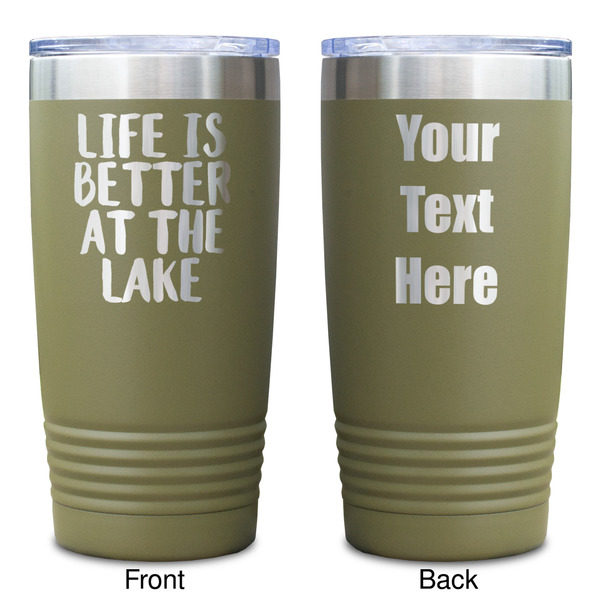 Lake House Olive Polar Camel Tumbler - 20oz - Double Sided - Approval