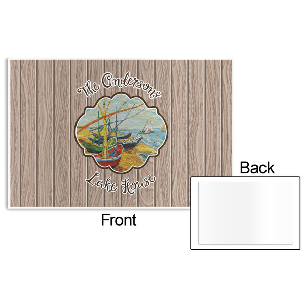 Lake House Disposable Paper Placemat - Front & Back