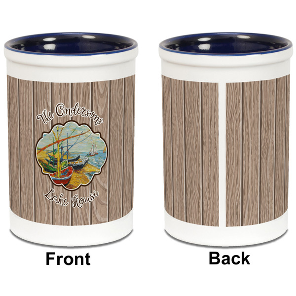 Lake House Pencil Holder - Blue - approval