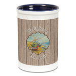 Lake House Ceramic Pencil Holders - Blue