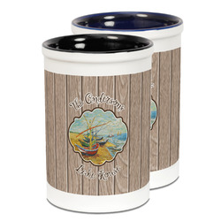 Lake House Ceramic Pencil Holder - Large