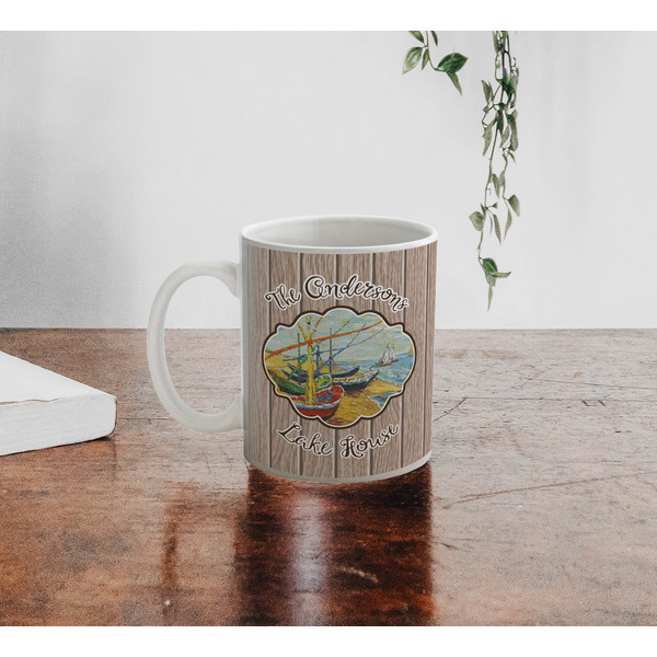 Lake House Personalized Coffee Mug - Lifestyle