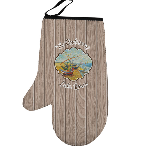 Lake House Personalized Oven Mitt - Left