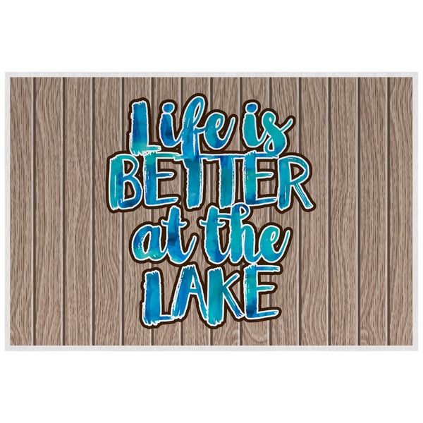 Lake House Personalized Placemat (Back)