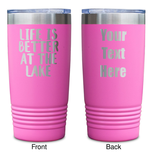 Lake House Pink Polar Camel Tumbler - 20oz - Double Sided - Approval