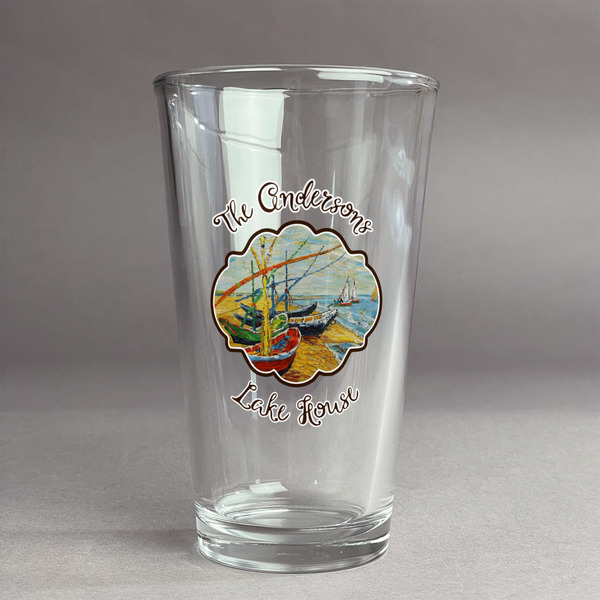 Custom Lake House Pint Glass - Full Print (Personalized)