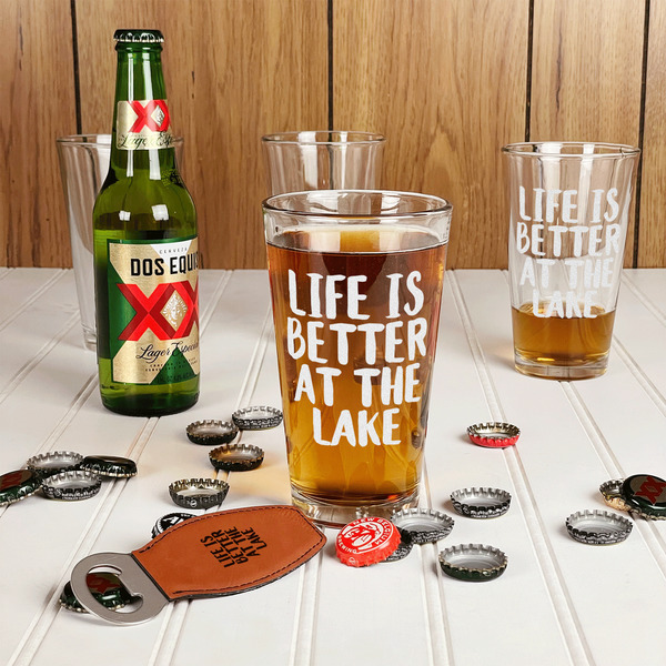 Lake House Pint Glasses - In Context