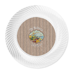 Lake House Plastic Party Dinner Plates - 10" (Personalized)
