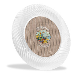 Lake House Plastic Party Dinner Plate - 10" (Personalized)