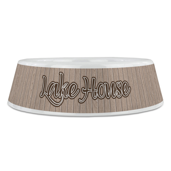 Lake House Plastic Pet Bowls - Large - FRONT