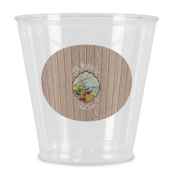 Custom Lake House Plastic Shot Glass (Personalized)
