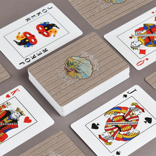Lake House Playing Cards - Front & Back View
