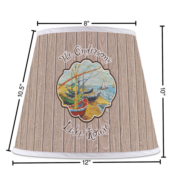 Lake House Poly Film Empire Lampshade - Dimensions