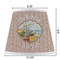 Lake House Poly Film Empire Lampshade - Dimensions