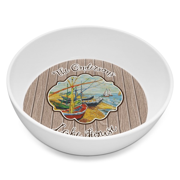 Custom Lake House Melamine Bowl - 8 oz (Personalized)