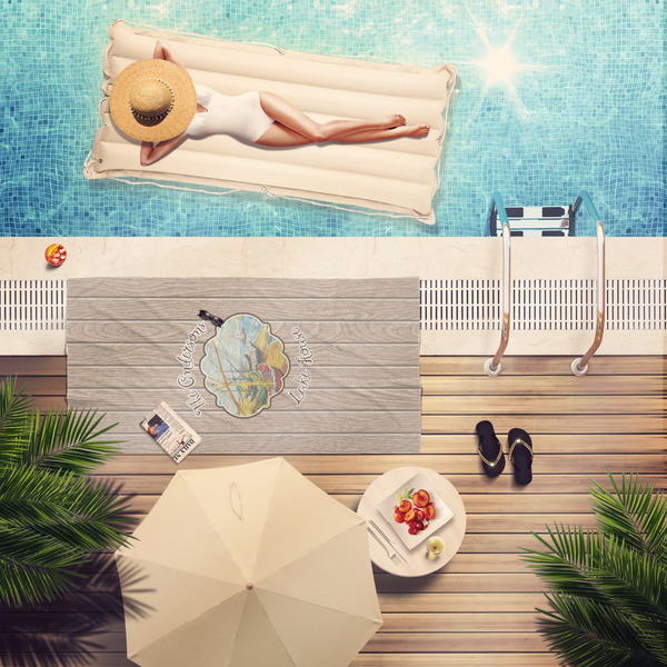 Lake House Pool Towel Lifestyle