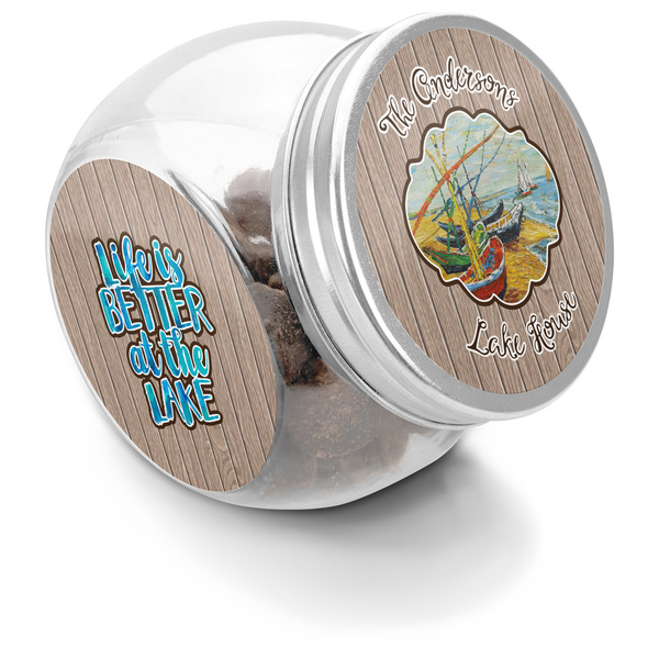 Custom Lake House Puppy Treat Jar (Personalized)