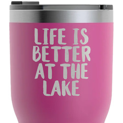 Lake House RTIC Tumbler - Magenta - Laser Engraved - Double-Sided (Personalized)