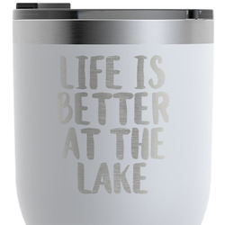 Lake House RTIC Tumbler - White - Engraved Front (Personalized)