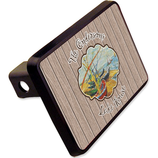 Custom Lake House Rectangular Trailer Hitch Cover - 2" (Personalized)