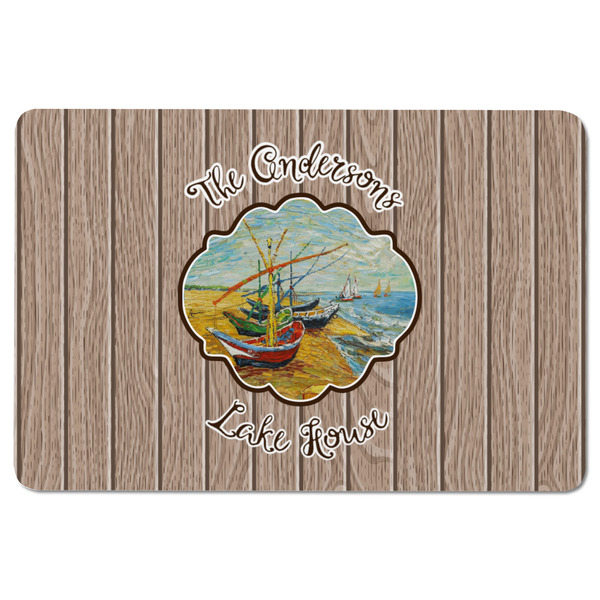 Lake House Rectangular Fridge Magnet - FRONT