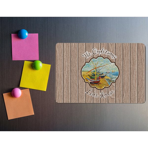 Lake House Rectangular Fridge Magnet - LIFESTYLE