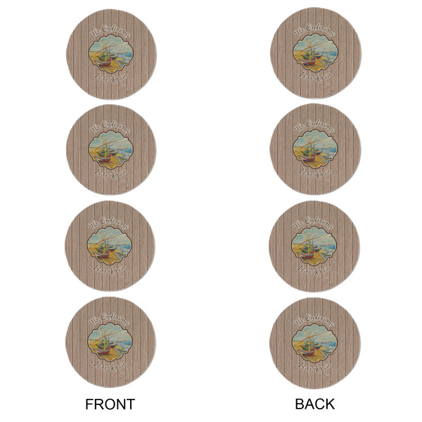 Lake House Round Linen Placemats - APPROVAL Set of 4 (double sided)