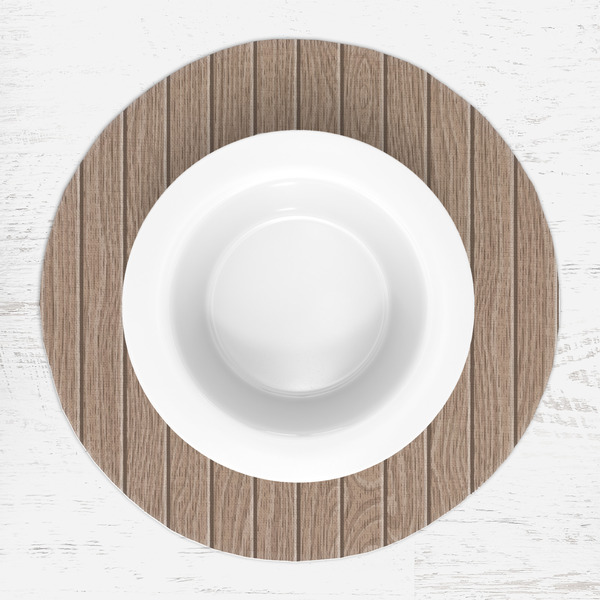 Lake House Round Linen Placemats - LIFESTYLE (single)