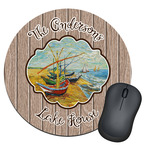 Lake House Round Mouse Pad (Personalized)