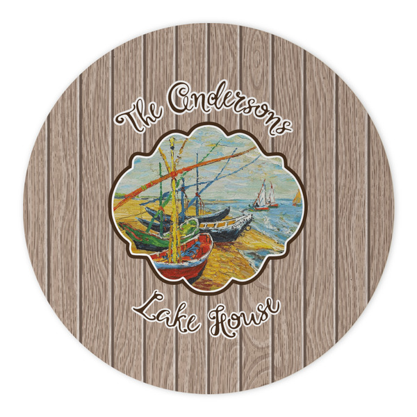 Lake House Round Paper Coaster - Approval