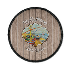 Lake House Iron On Round Patch w/ Name or Text
