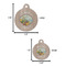 Lake House Round Pet ID Tag - Large - Comparison Scale