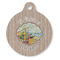 Lake House Round Pet ID Tag - Large - Front