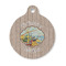 Lake House Round Pet ID Tag - Small (Personalized)