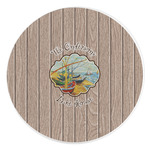 Lake House Round Stone Trivet (Personalized)