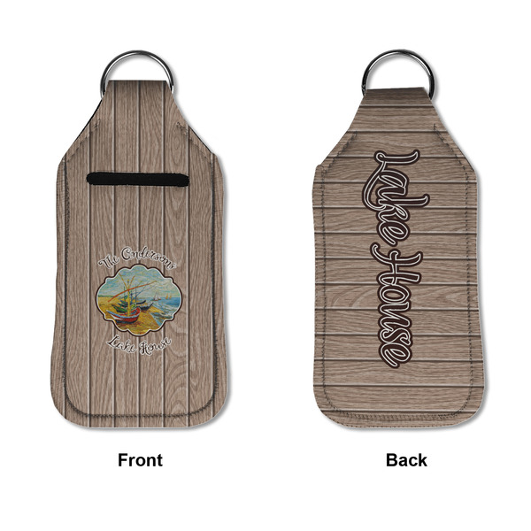 Lake House Sanitizer Holder Keychain - Large APPROVAL (Flat)