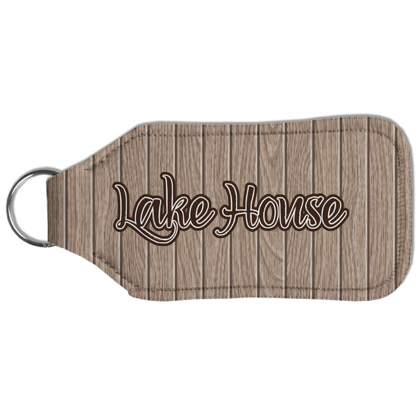 Lake House Sanitizer Holder Keychain - Large (Back)