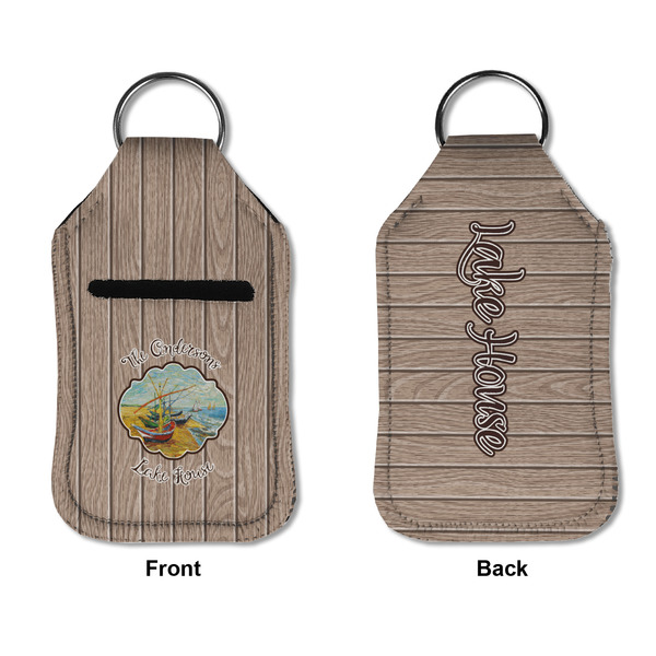Lake House Sanitizer Holder Keychain - Small APPROVAL (Flat)
