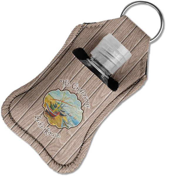 Lake House Sanitizer Holder Keychain - Small in Case