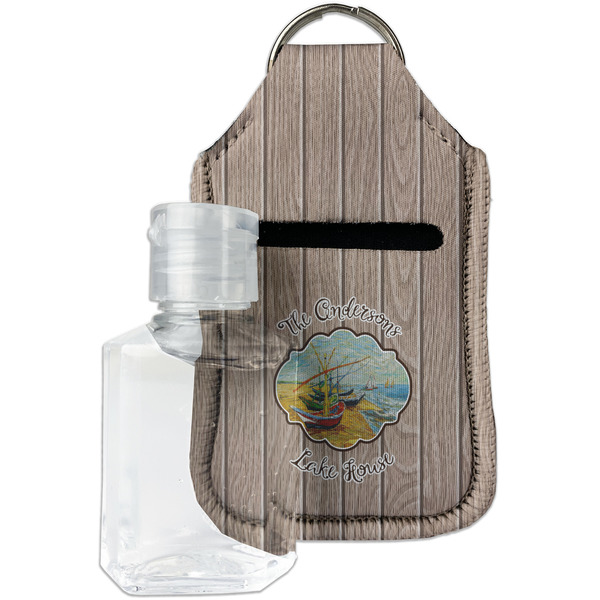 Custom Lake House Hand Sanitizer & Keychain Holder - Small (Personalized)